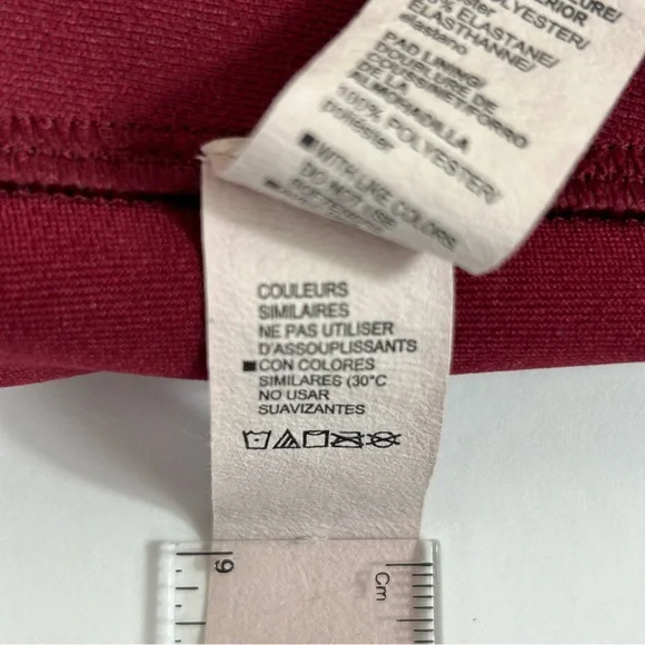 Under Armour Women’s Continuum High Sports Nebula Burgundy Bra, Plus Size 3X - Picture 8 of 8